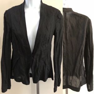 Elie Tahari jacket in black ‘crinkled’ fabric